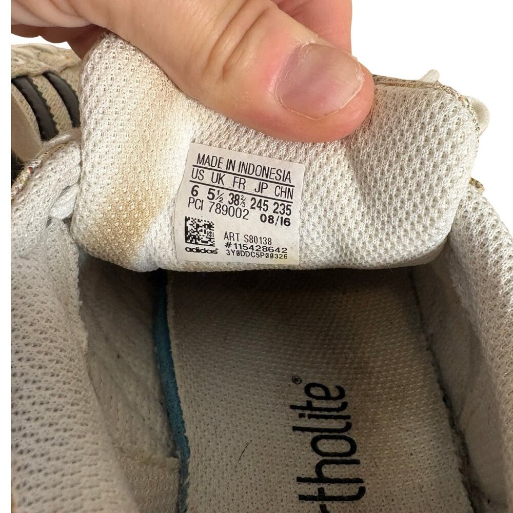 Adidas Superstar Tan Speckled Canvas Shell Toe Sneakers Women 6 - Picture 9 of 10